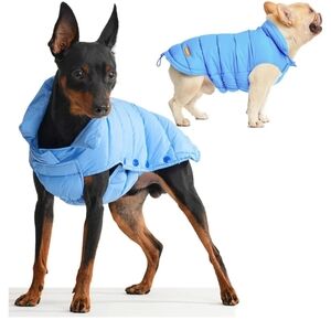Dog Winter Coat Power Blue